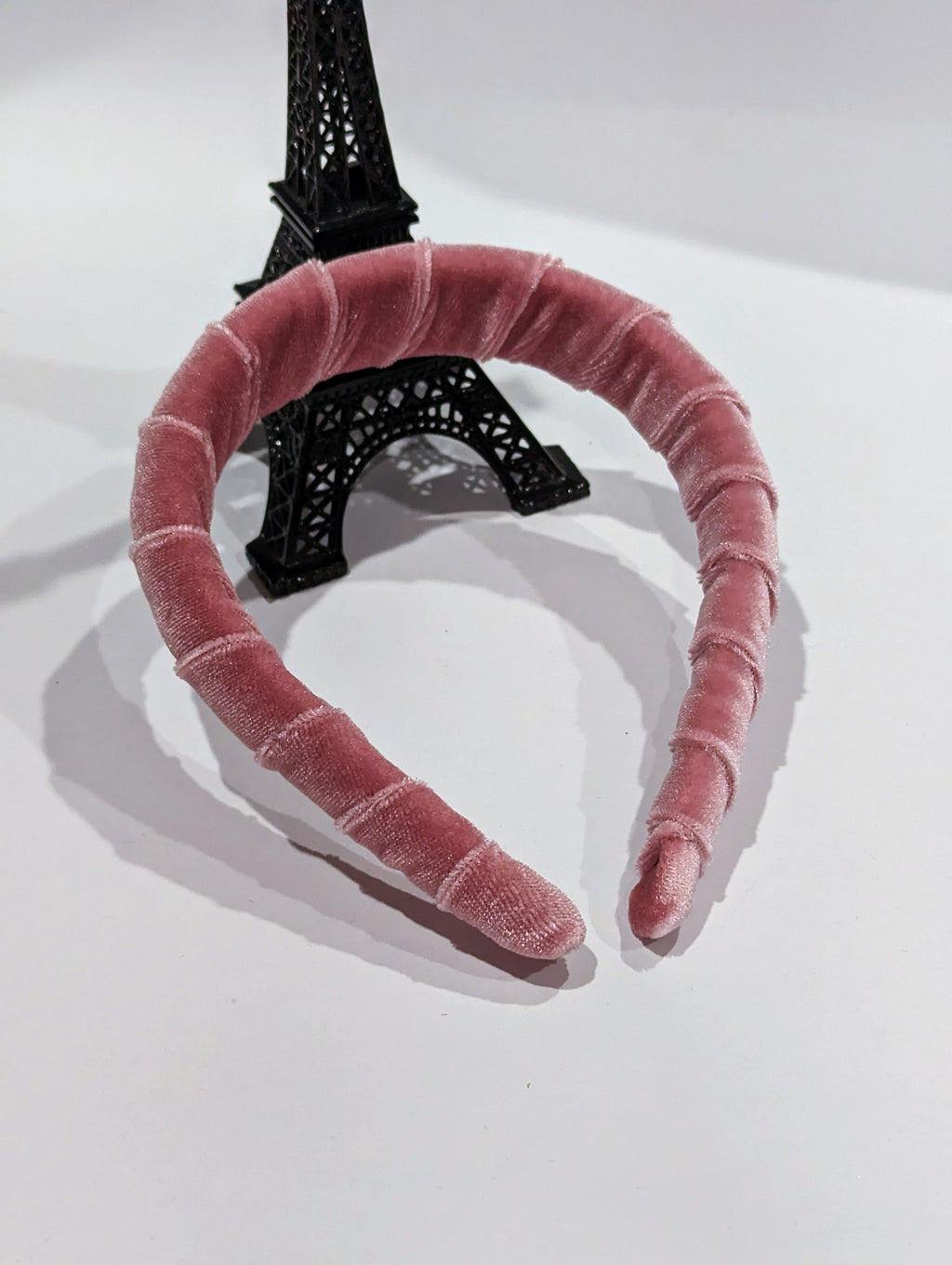 dusty rose velvet headband