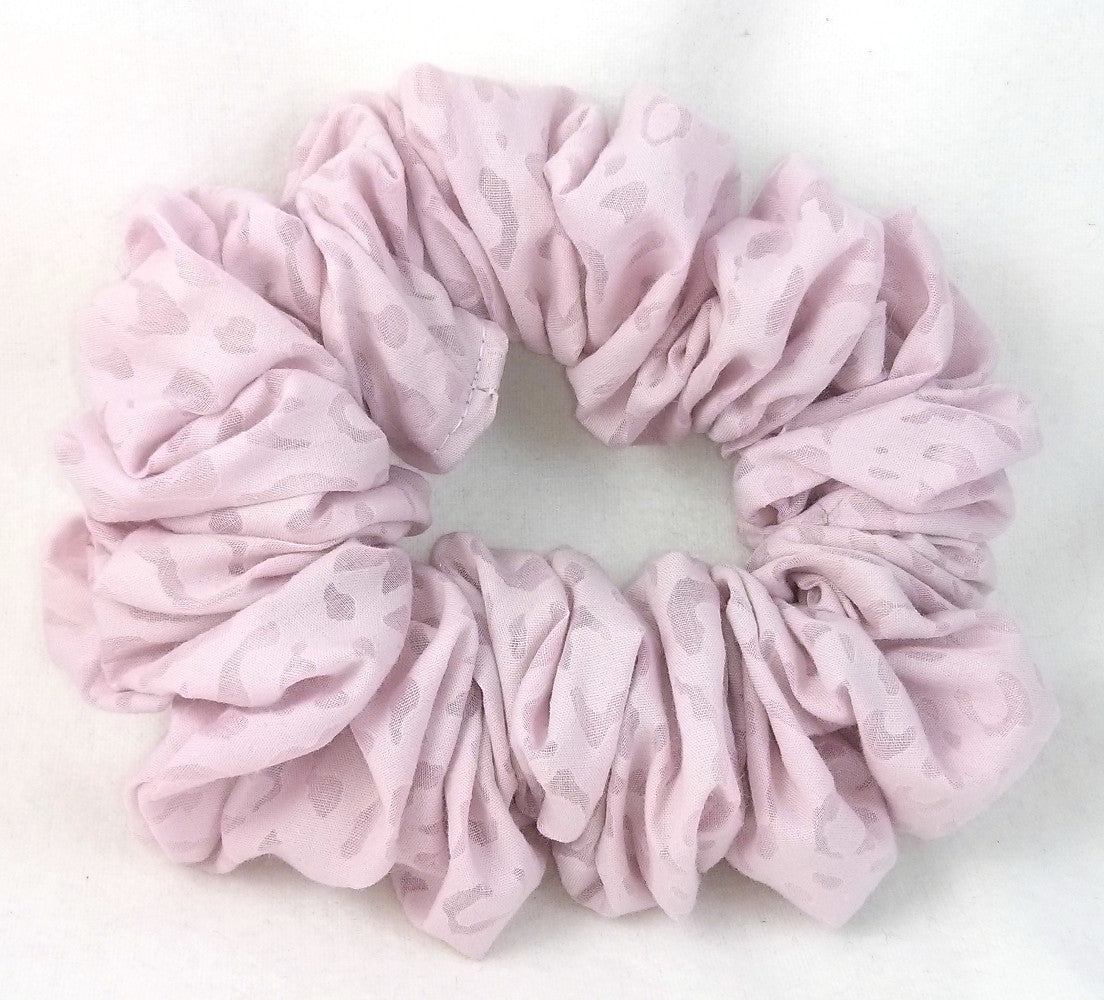 Orchid Leopard Burnout Ponytail Holders - Full