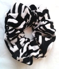 Zebra Velvet Scrunchy with Classic Elastic - Regular