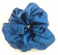 Sapphire Blue Silk Charmeuse Scrunchy - Regular