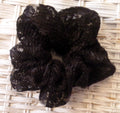 Black Floral Lace Hair Scrunchy - Regular