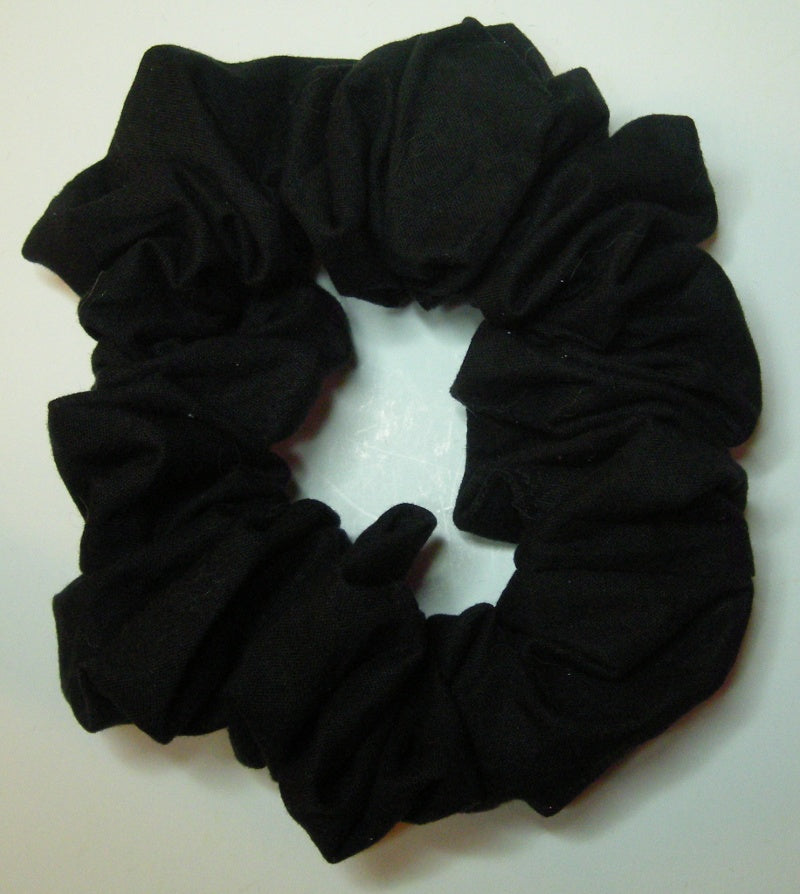 Black Cotton Scrunchy - Full