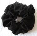 Black Cotton Scrunchy - Regular