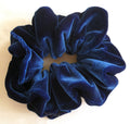 Royal Blue Velvet Scrunchies - Regular