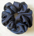 Blue Taffeta Hair Scrunchy - Regular