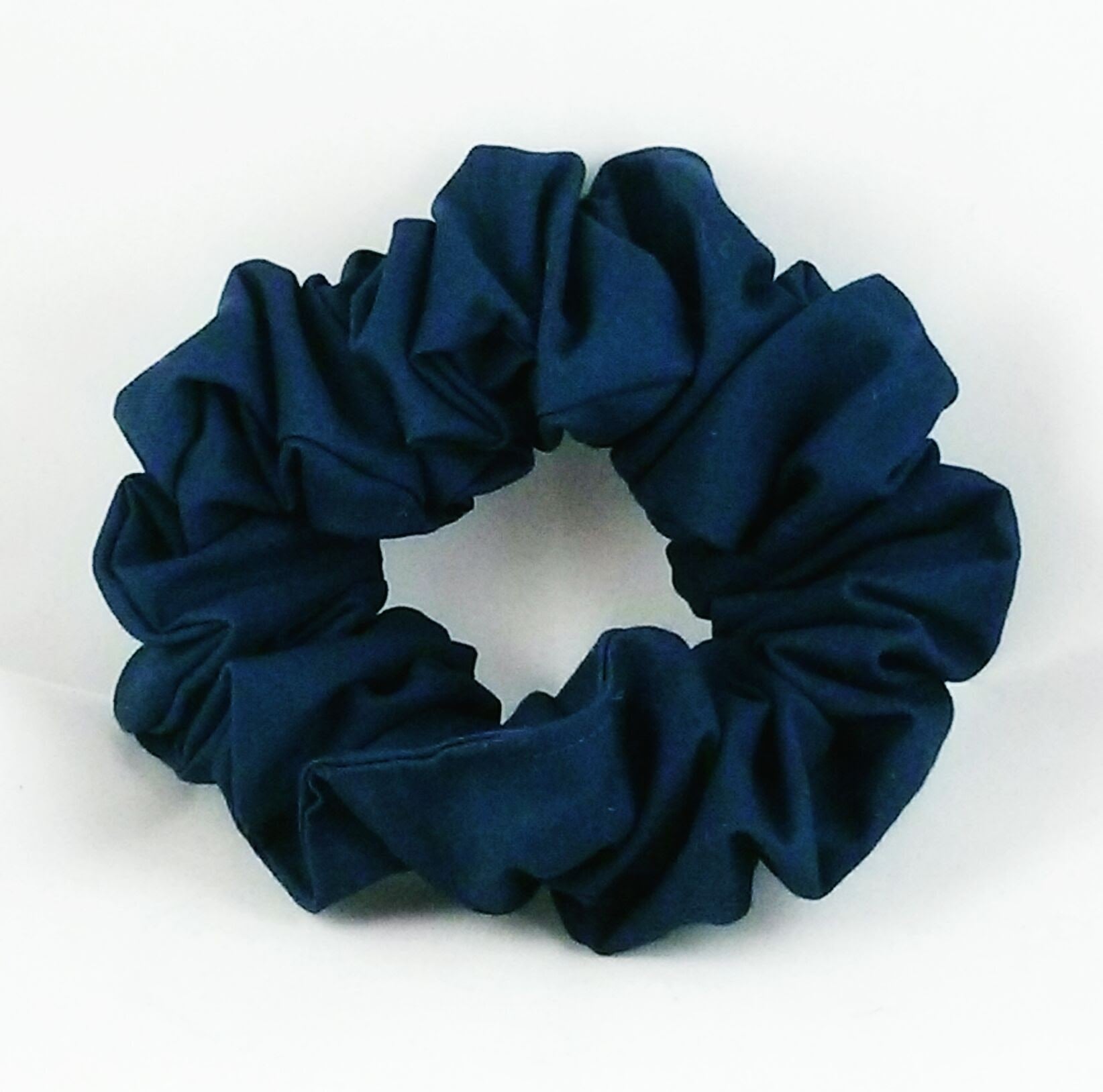 Navy Blue Cotton Scrunchy - Full