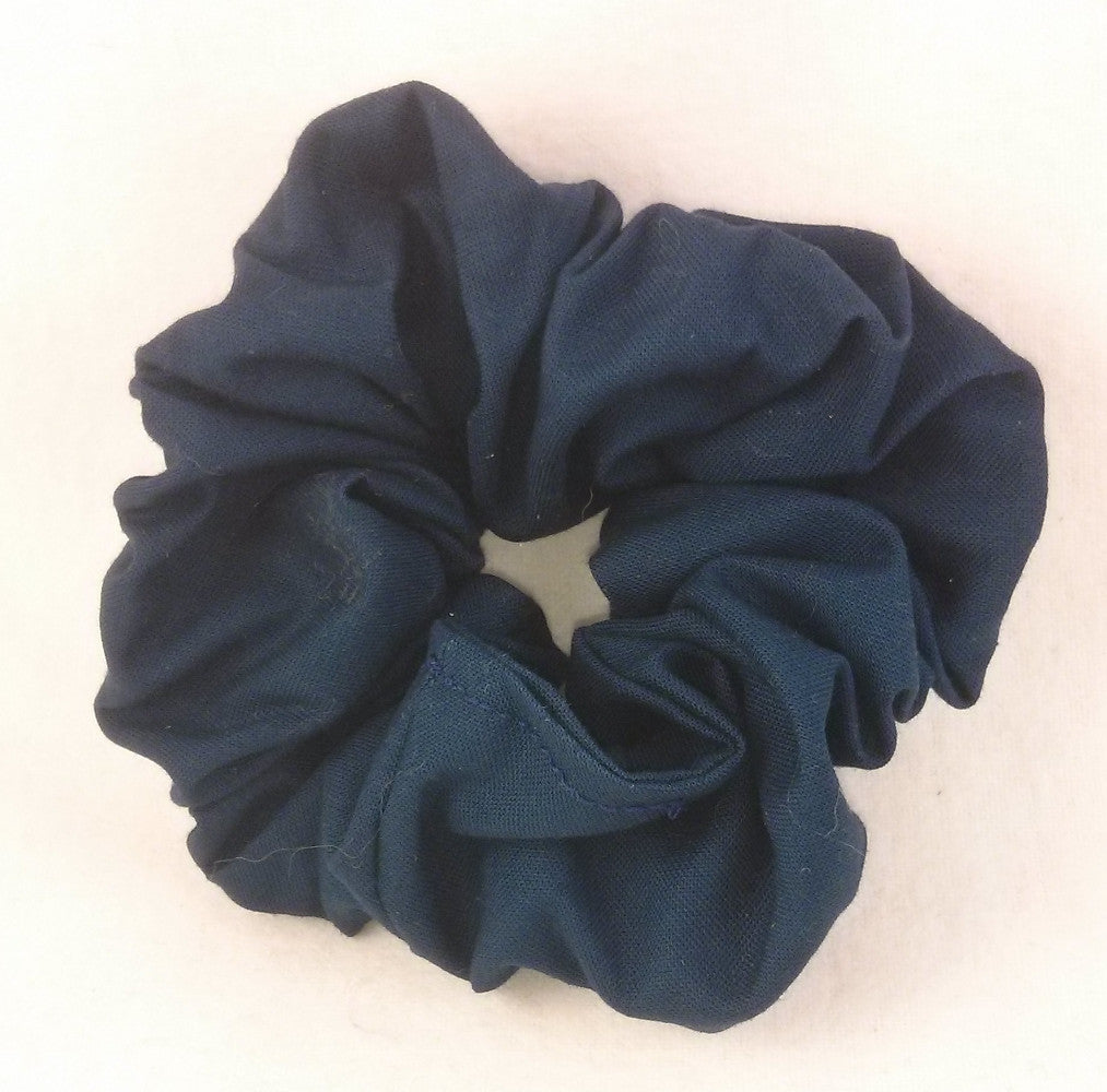 Navy Blue Cotton Scrunchy - Regular
