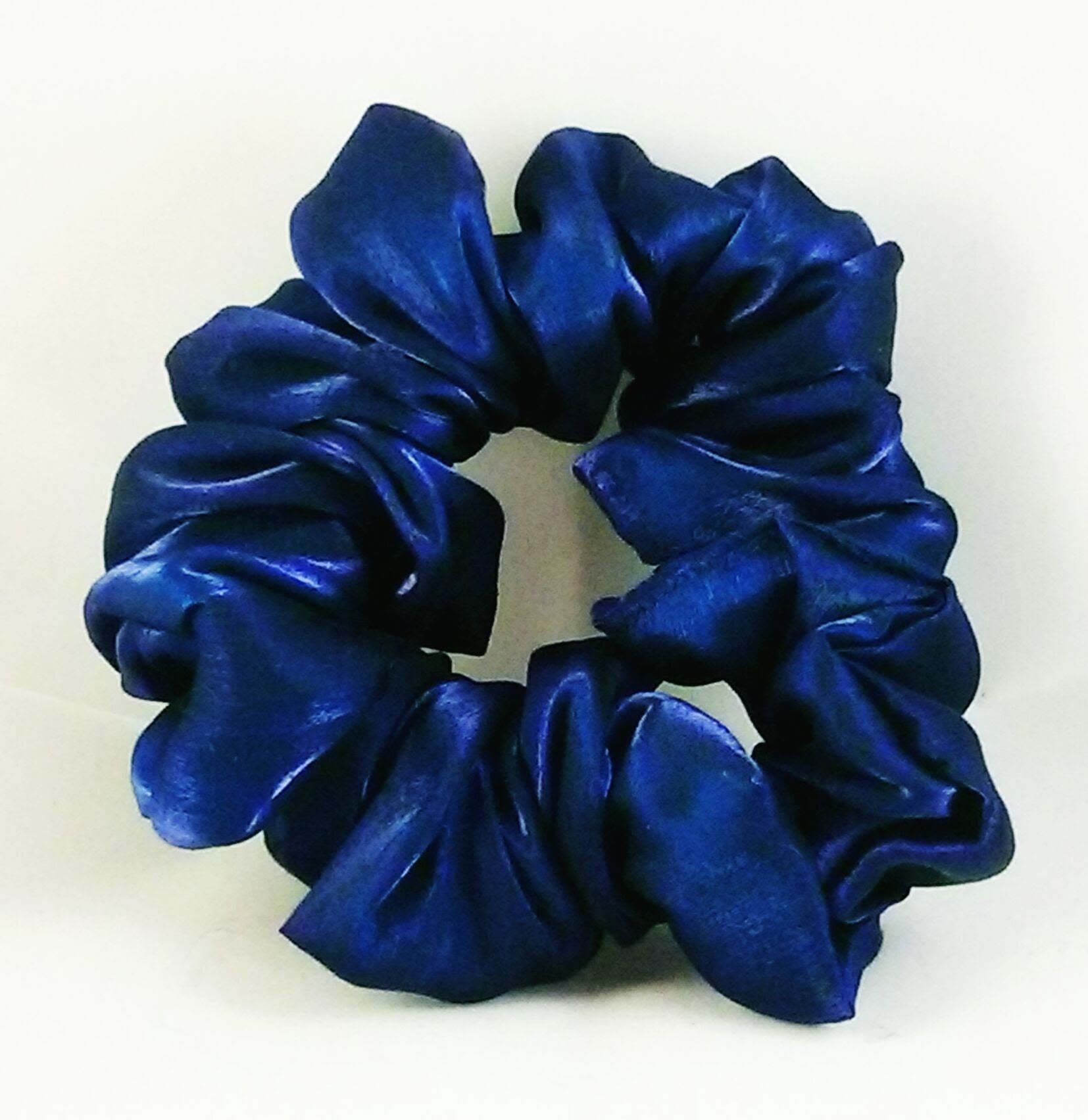 Unleash Your Inner Mermaid with Penny's Boutique ® Iridescent Indigo Scrunchie! - Full