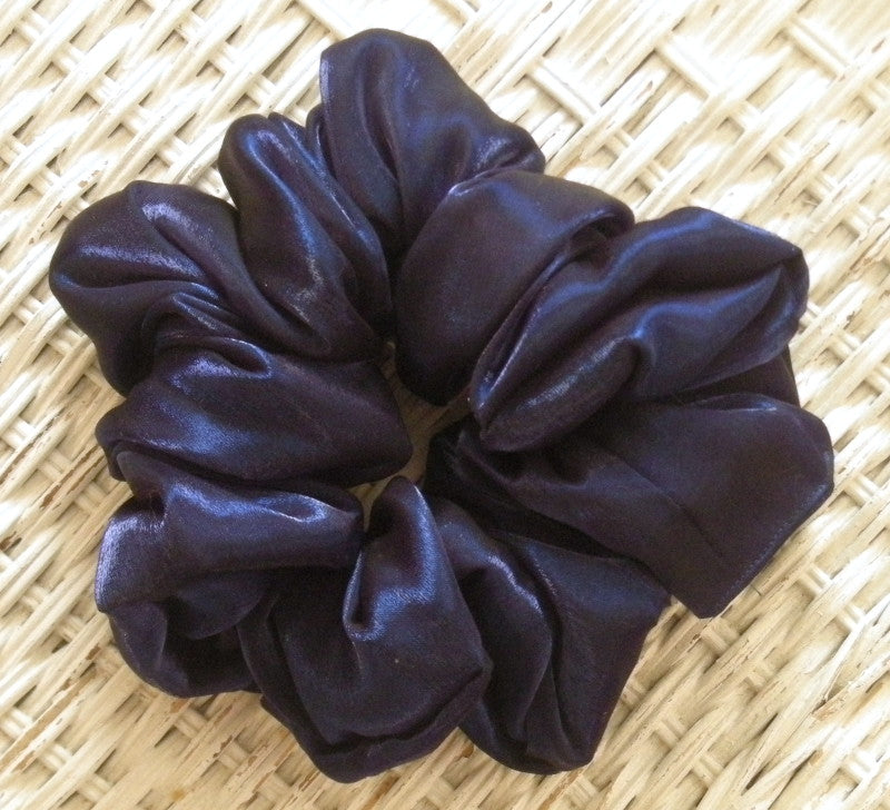 Unleash Your Inner Mermaid with Penny's Boutique ® Iridescent Indigo Scrunchie! - Jumbo