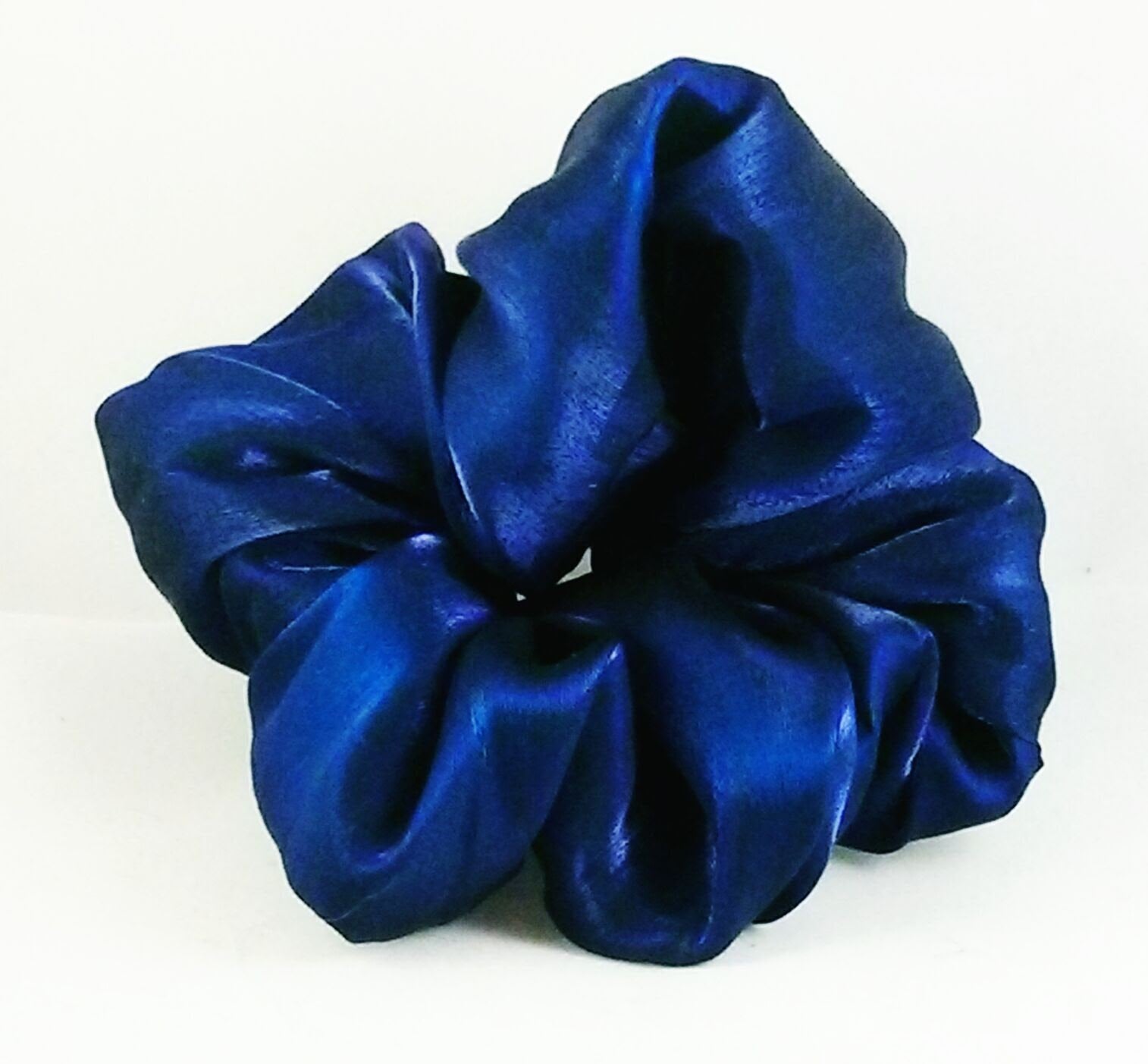 Unleash Your Inner Mermaid with Penny's Boutique ® Iridescent Indigo Scrunchie! - Large