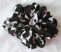 Skulls Glitter Glam Black Scrunchy - Regular