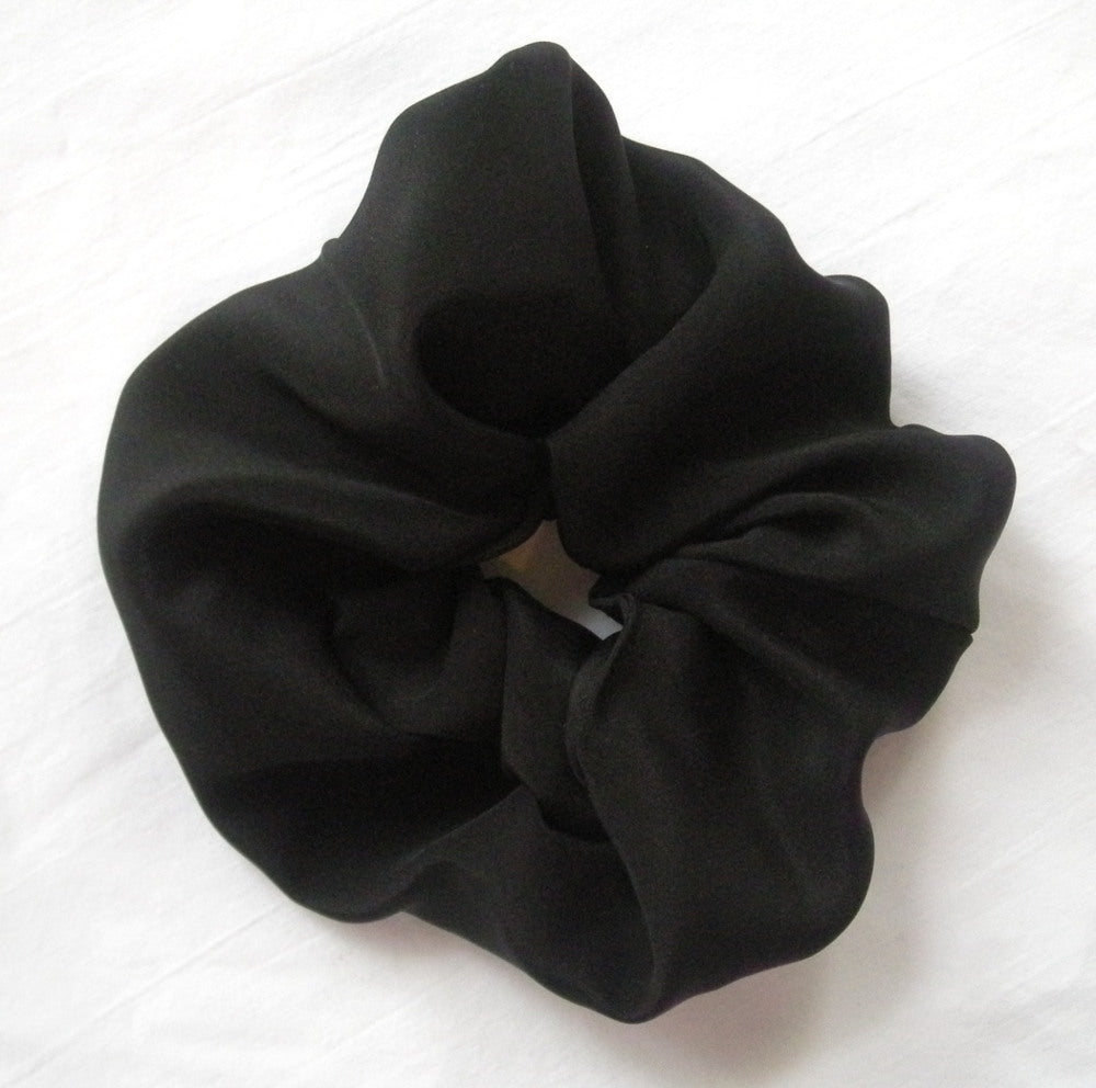 Black Silk Crepe de Chine - Large