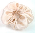 Champagne Silk Charmeuse Scrunchy - Regular