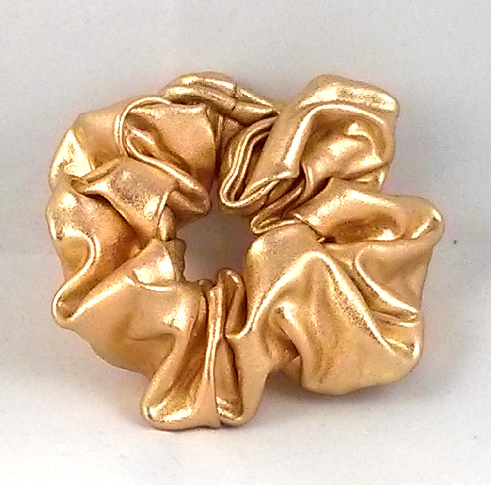 Gold (Metallic) Hair Scrunchy - Small