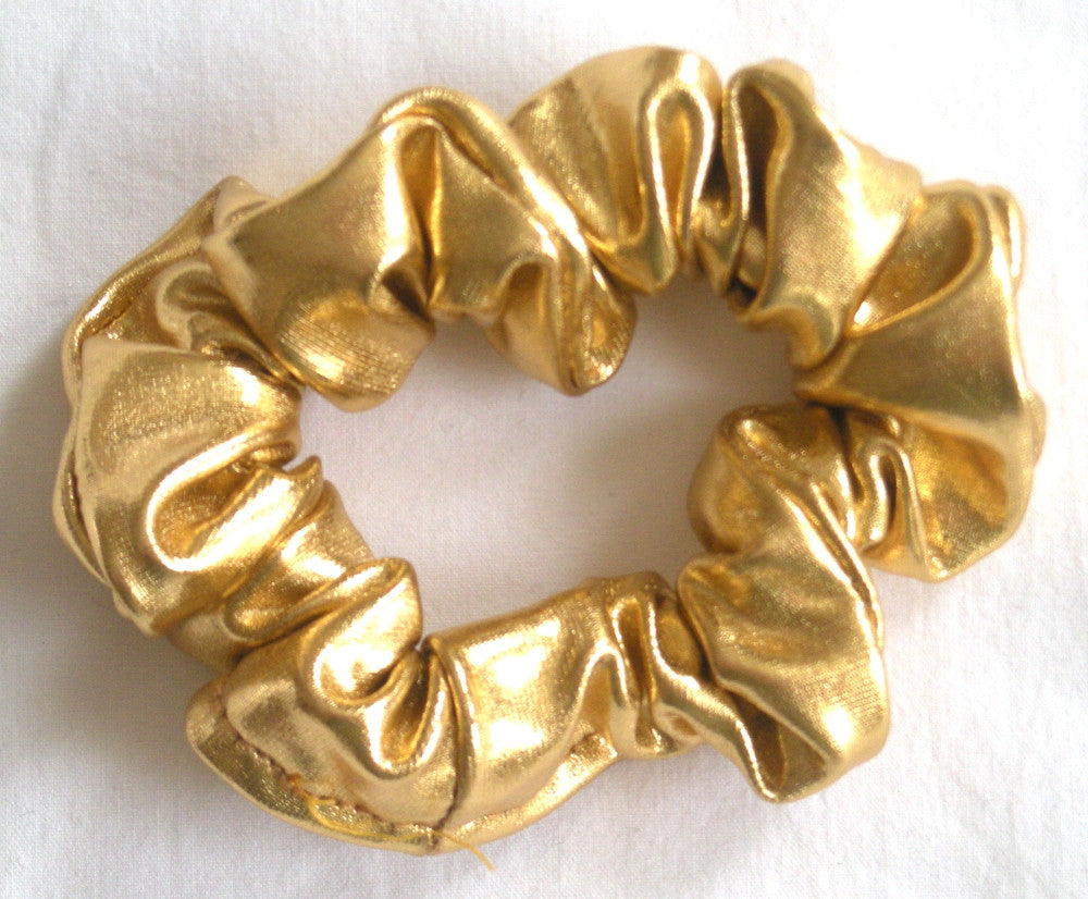 Gold (Metallic) Hair Scrunchy - Twiggy Scrunchies