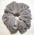 Light Gray Velvet Scrunchies - Regular