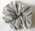 Light Gray Velvet Scrunchies - Small