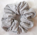 Heather Gray Cotton Jersey Hair Scrunchy - Regular