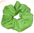 Solid Green Cotton Hair Scrunchy - Regular