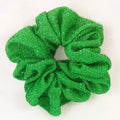 Green Glittery Stretch Ponytail Holder - Regular