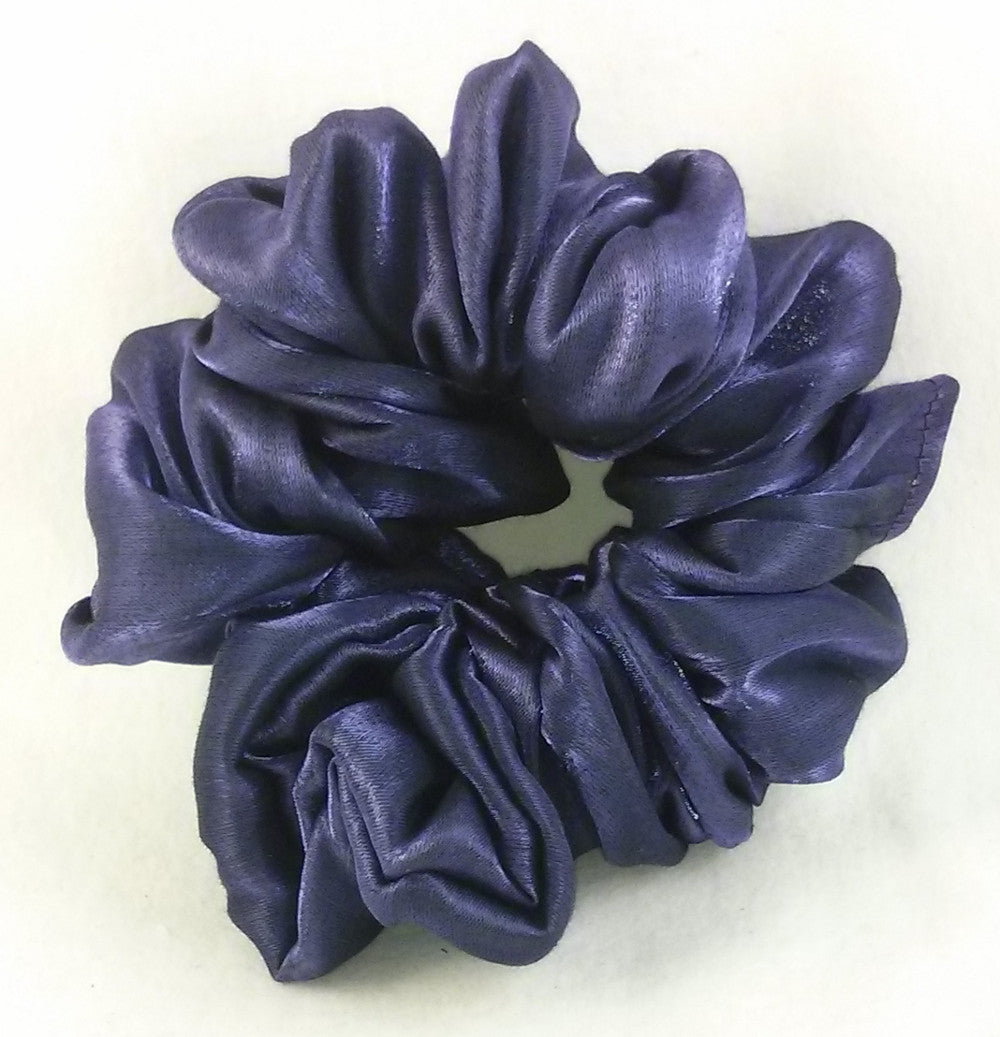 Dark Grape Iridescent Hair Scrunchy - Full