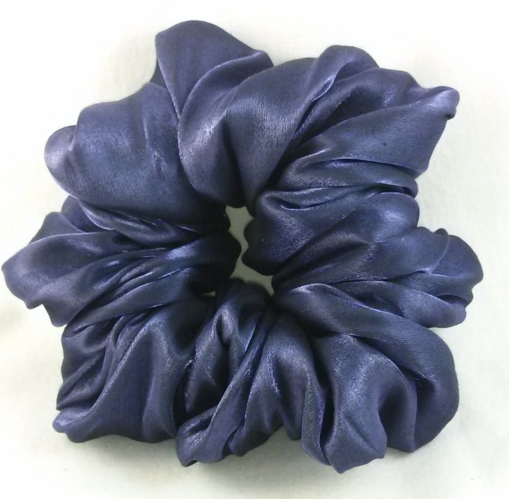 Dark Grape Iridescent Hair Scrunchy - Jumbo
