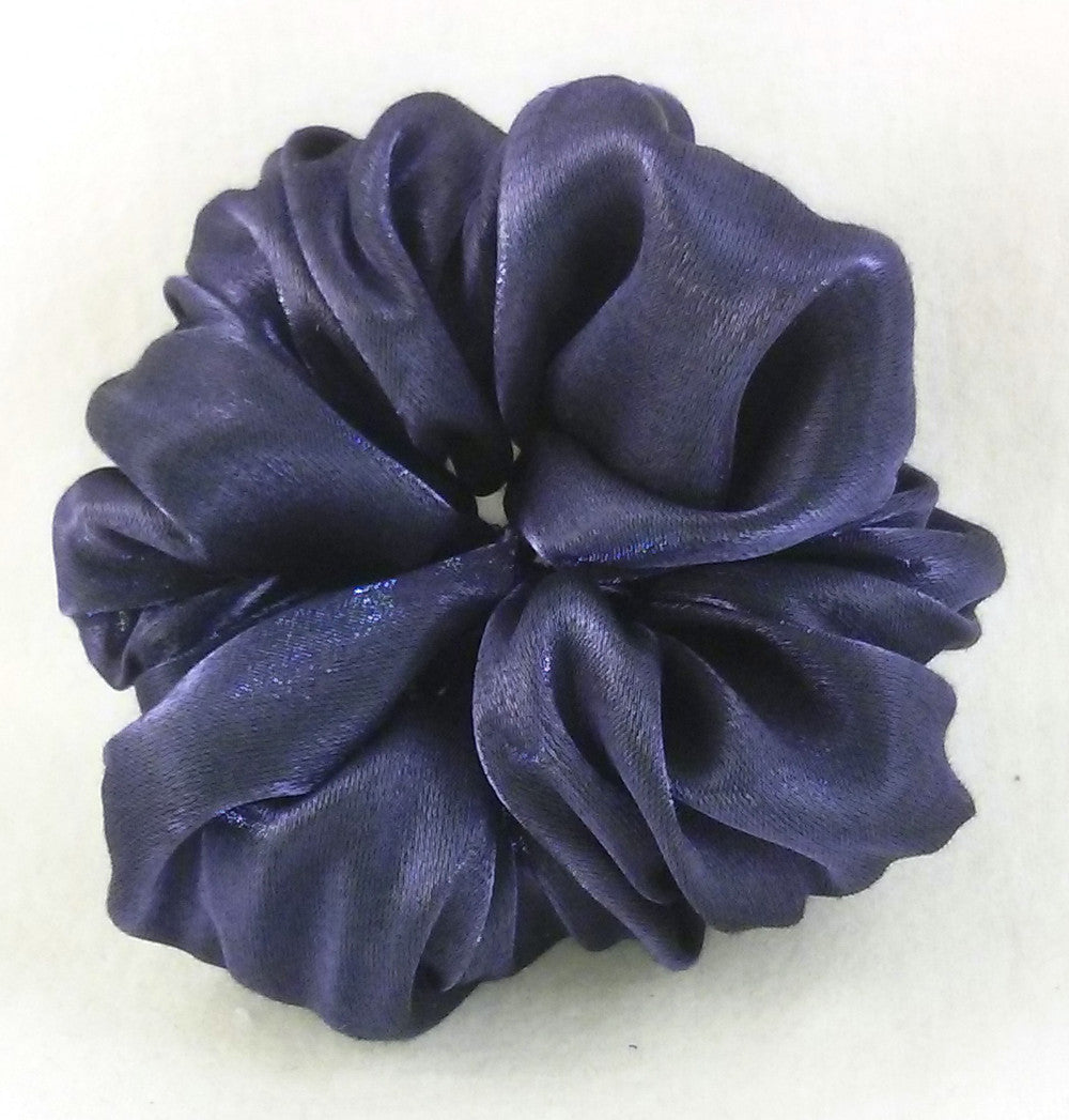 Dark Grape Iridescent Hair Scrunchy - Regular