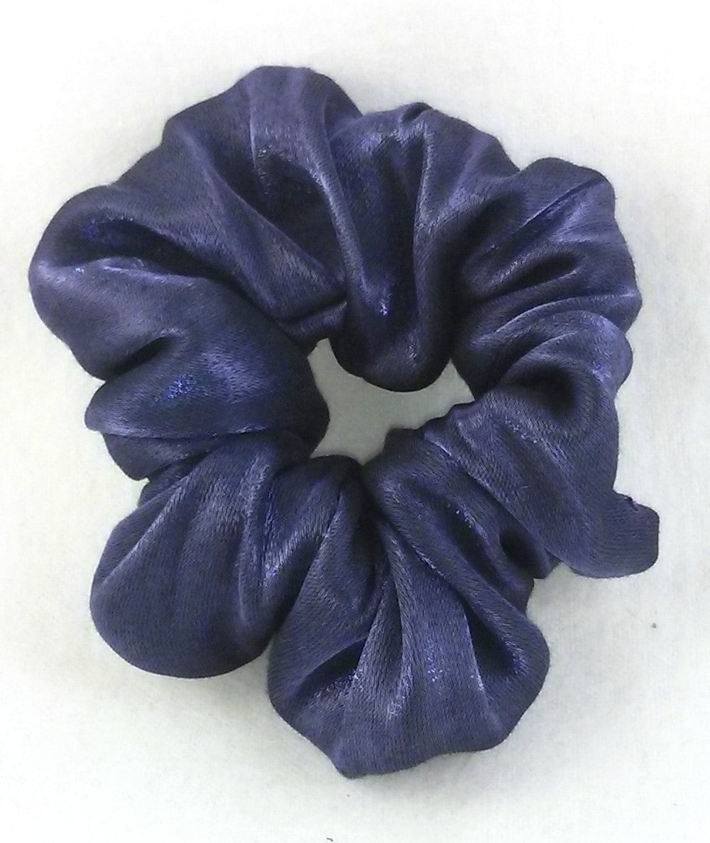Dark Grape Iridescent Hair Scrunchy - Small