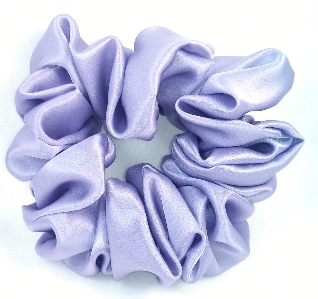 Lavender Silk Charmeuse Scrunchy - Full