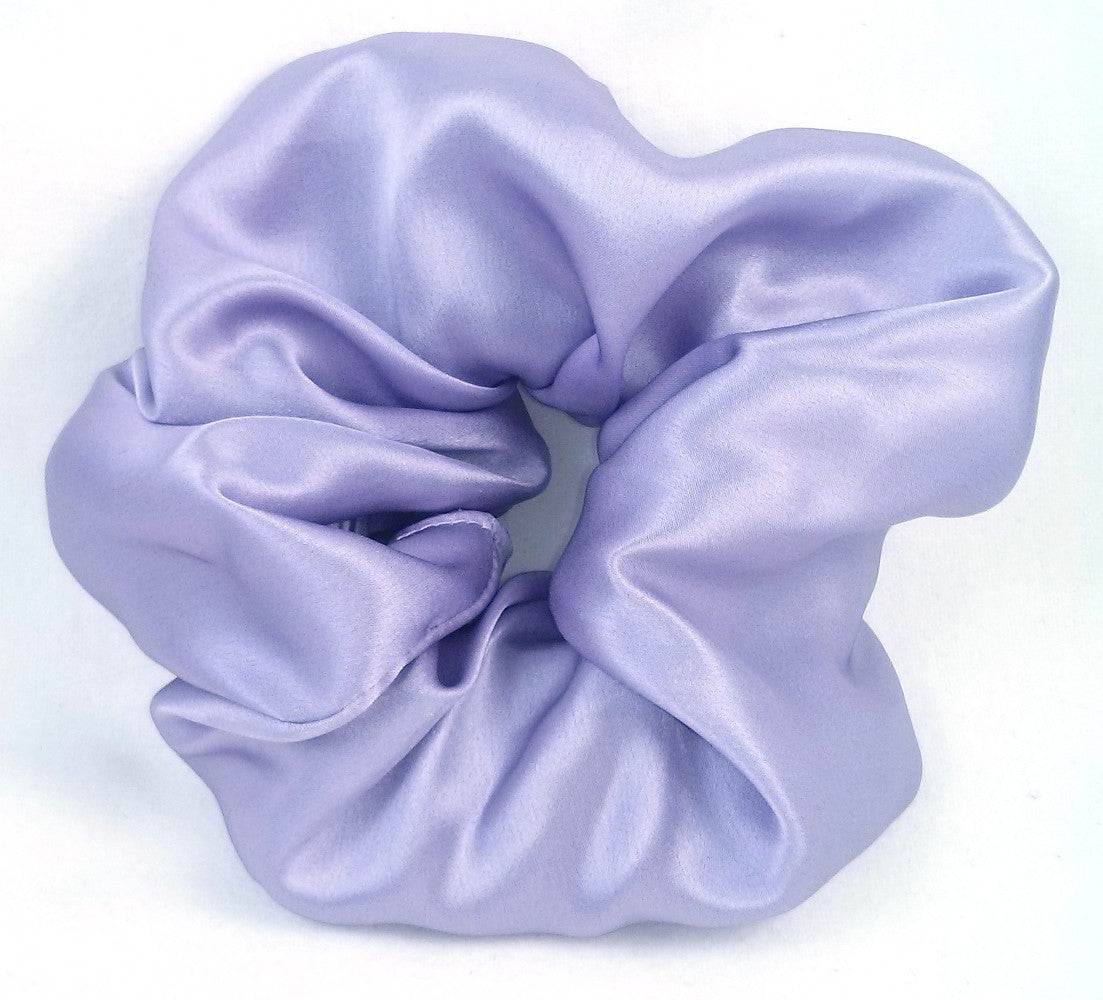 Lavender Silk Charmeuse Scrunchy - Large