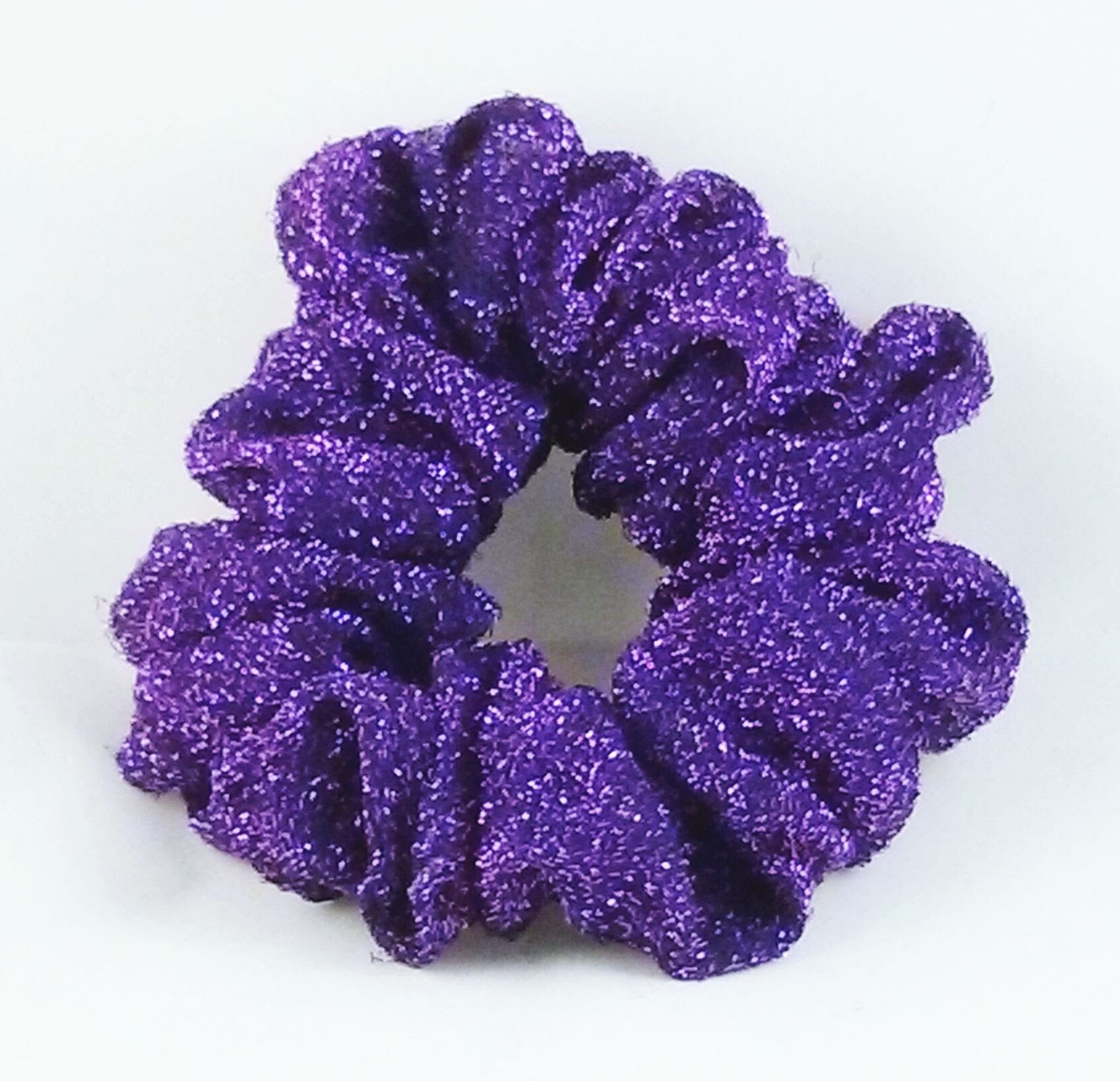 Purple Sparkly Scrunchy - Full
