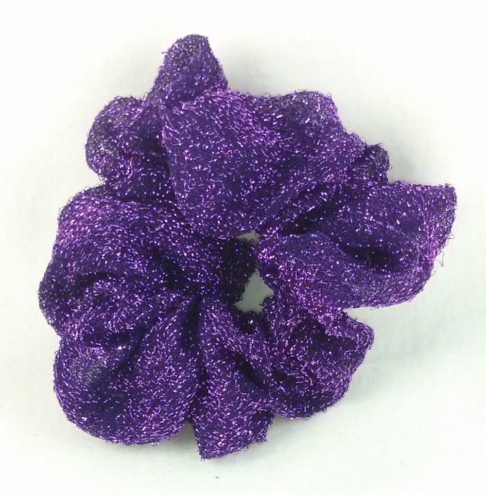 Purple Sparkly Scrunchy - Regular