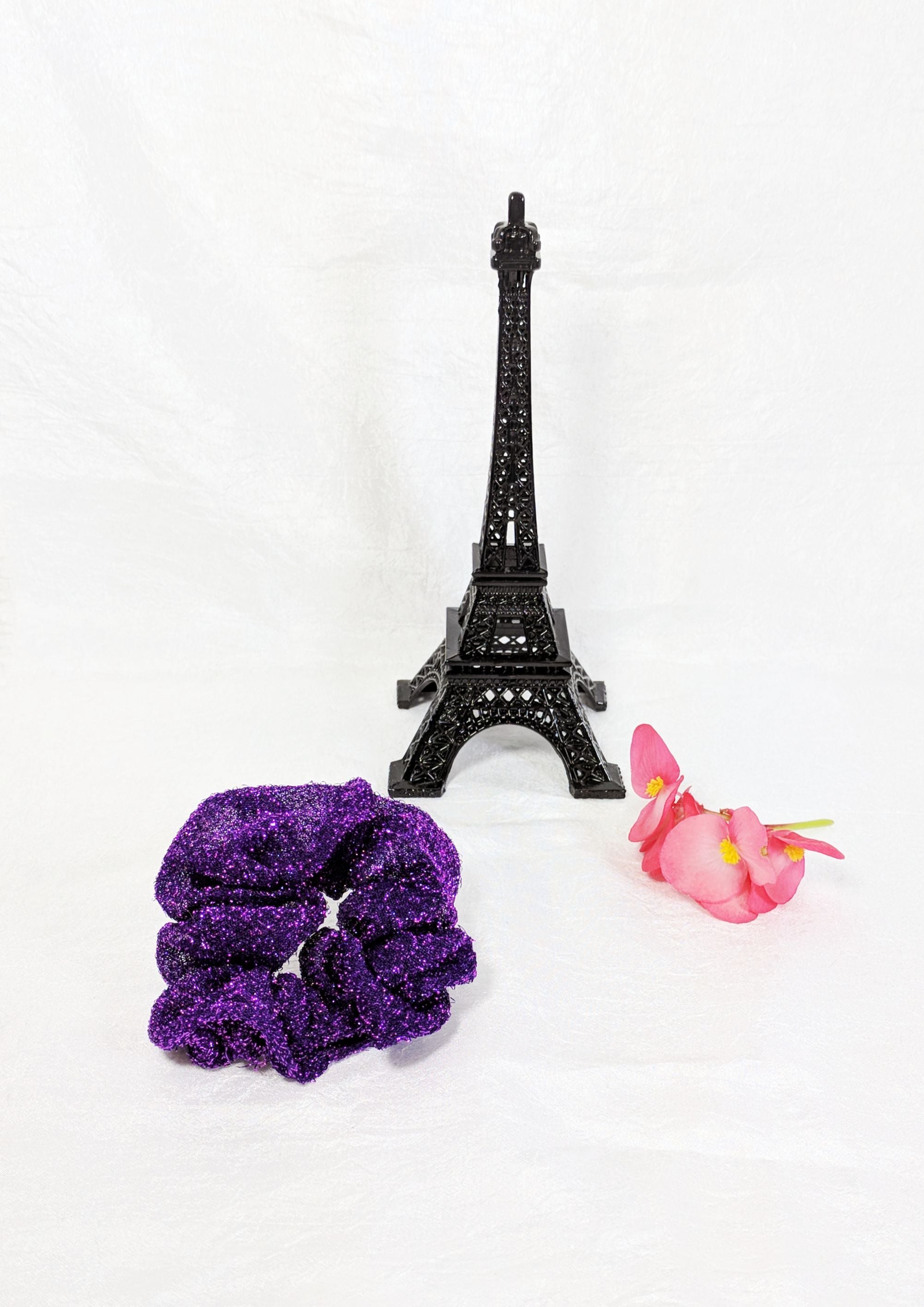 Purple Sparkly Scrunchy - Small