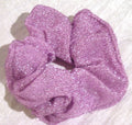 Light Lilac Sparkly Scrunchy - Regular