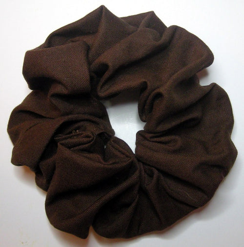Brown Cotton Scrunchy - Regular