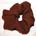 Light Brown Silk Georgette Scrunchy - Regular