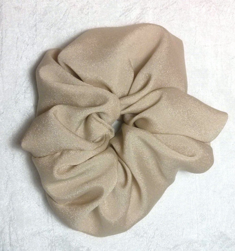 Golden Beige Triple Georgette - Large