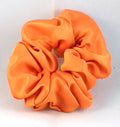 Orange Satin Charmeuse Scrunchy - Regular