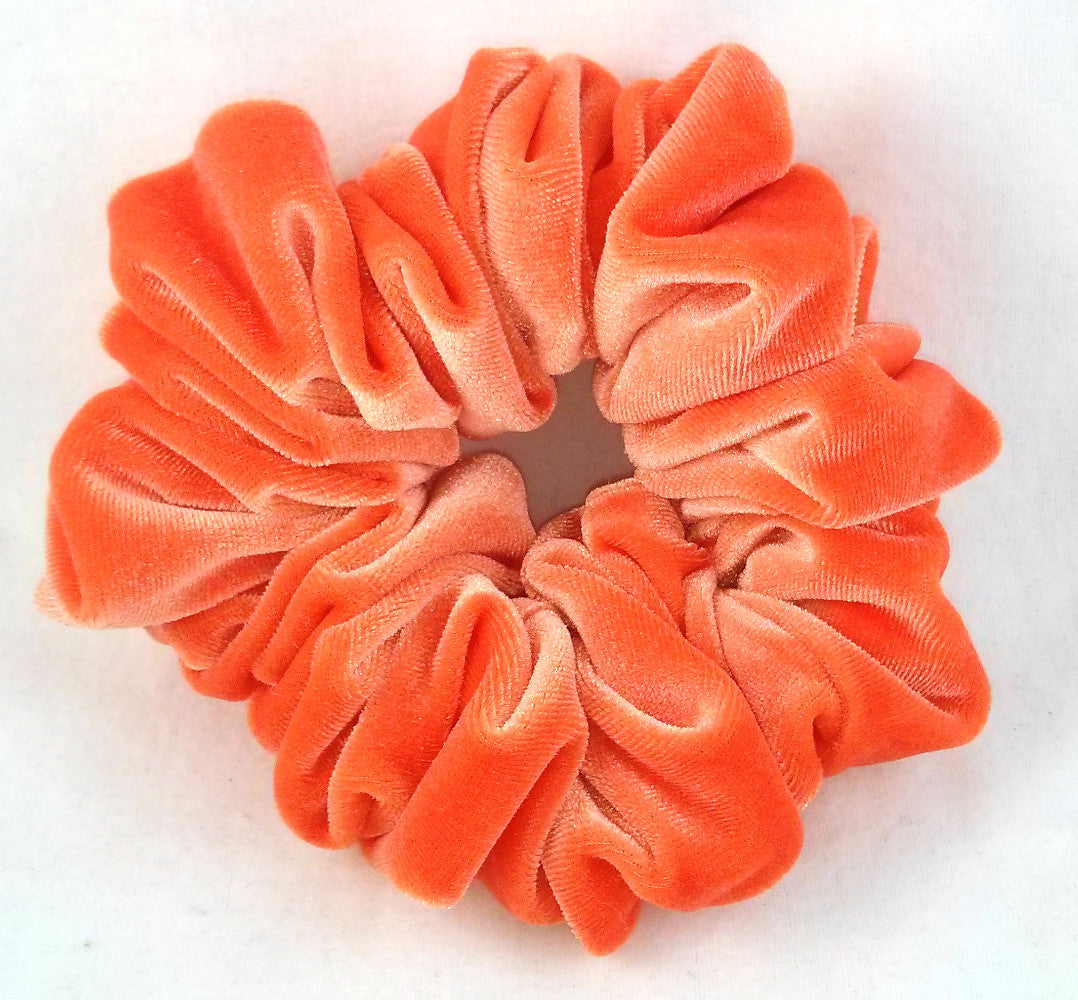 Orange Velvet Scrunchy - Full