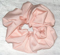 Pale Peach Cotton Hair Scrunchy - Regular