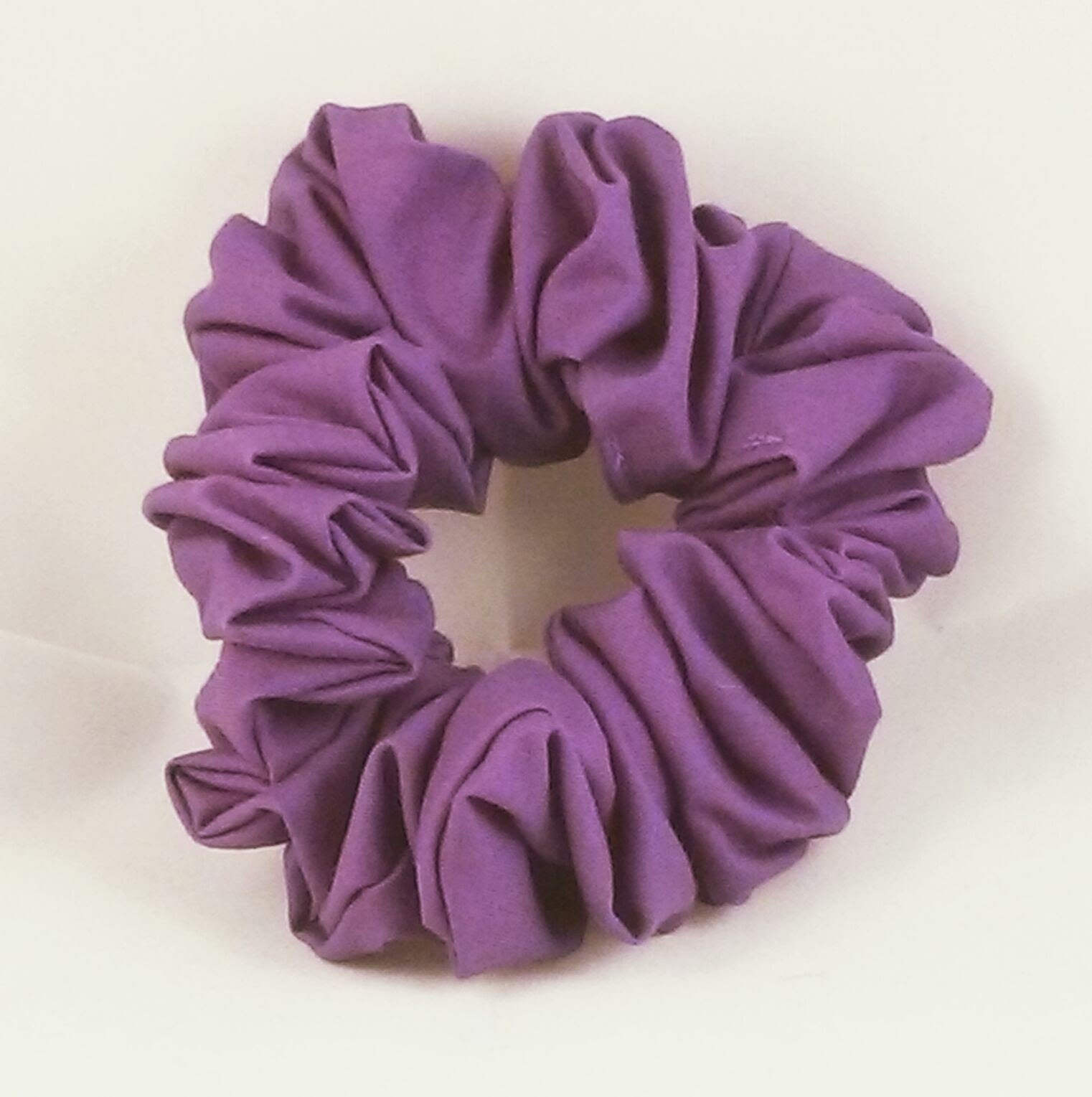 Purple/Mulberry Cotton Scrunchy - Full