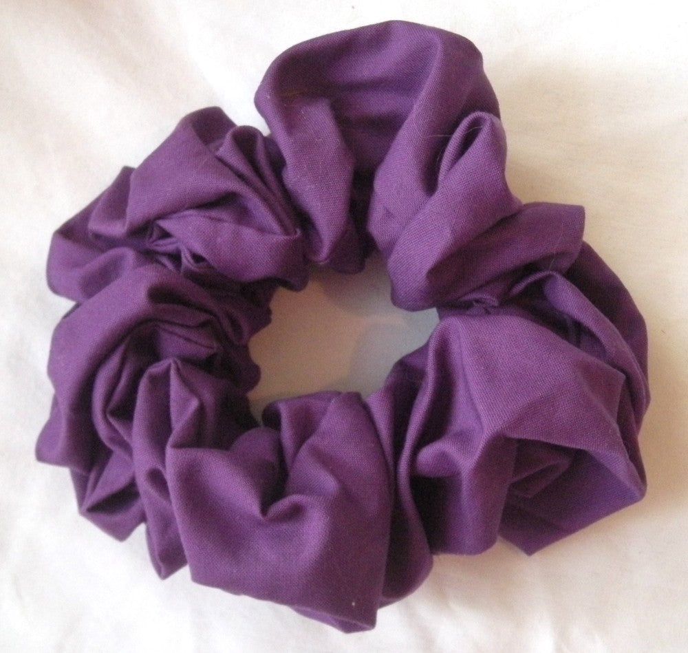 Purple/Mulberry Cotton Scrunchy - Jumbo