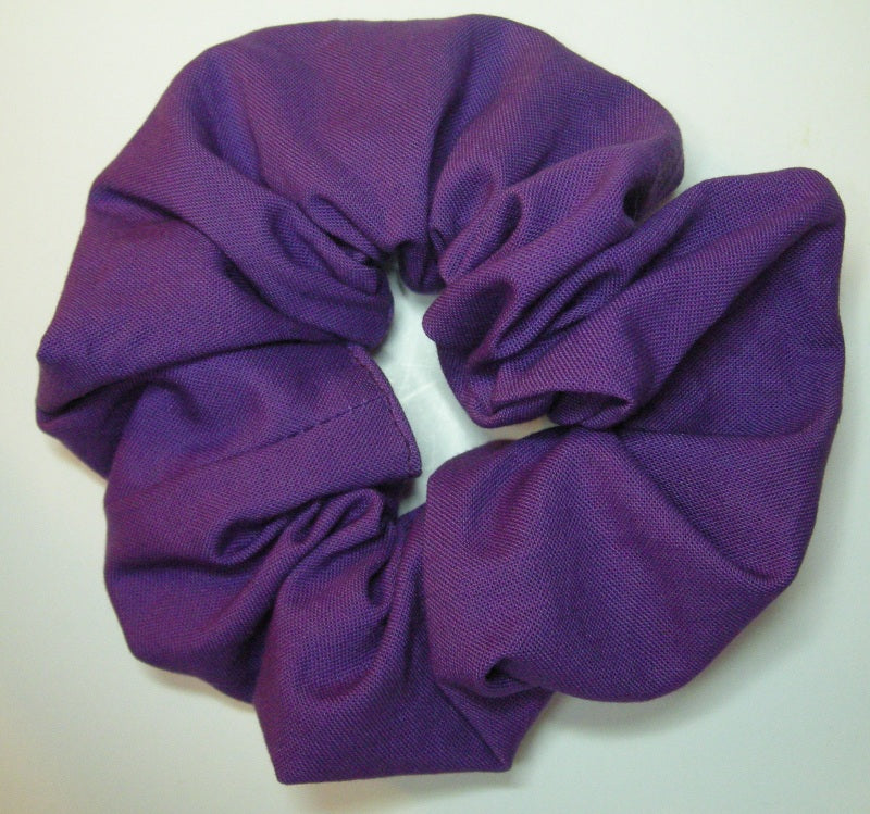 Purple/Mulberry Cotton Scrunchy - Regular