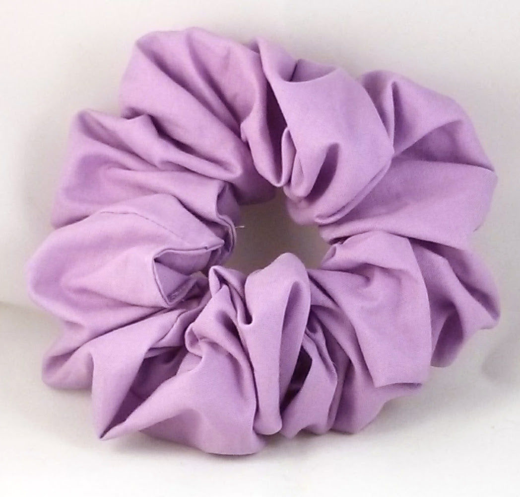 Purple Cotton Scrunchy - Jumbo