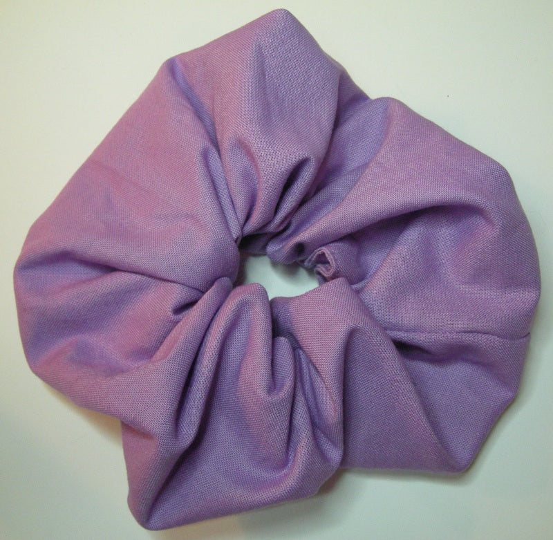 Purple Cotton Scrunchy - Large