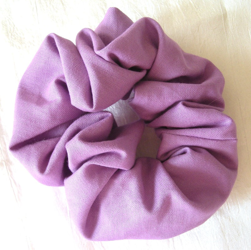 Purple Cotton Scrunchy - Regular