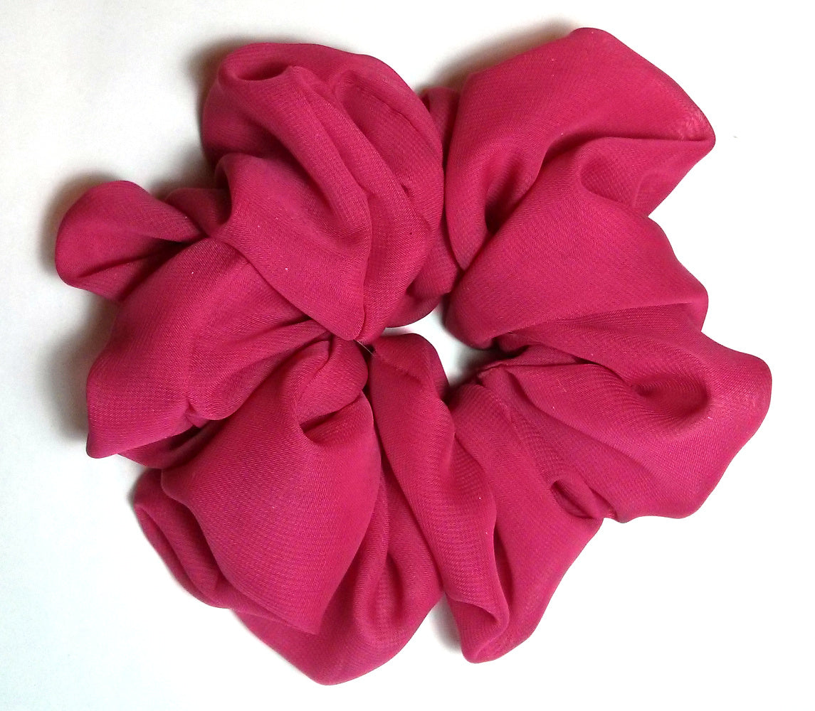 Berry Chiffon Hair Scrunchy - Jumbo