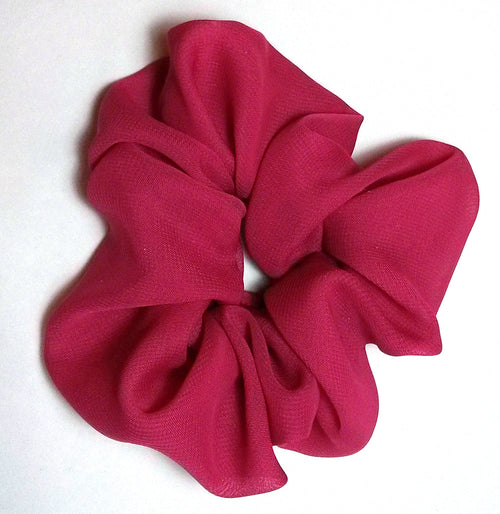 Berry Chiffon Hair Scrunchy - Regular