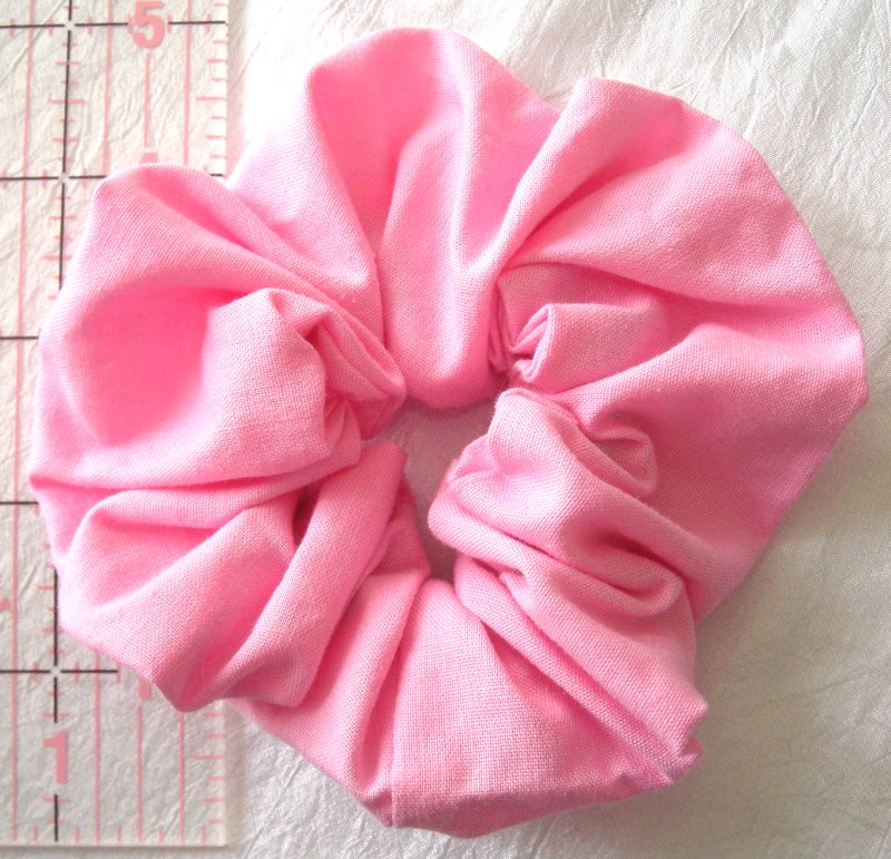 Pink Cotton Scrunchy - Regular