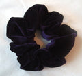 Purple Velvet Hair Scrunchy - Regular